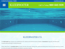 Tablet Screenshot of kleerwater.com